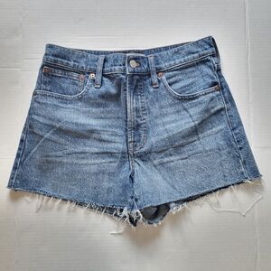 Madewell Size 28 The Perfect Jean Shorts Classic Blue Denim High Rise Capsule